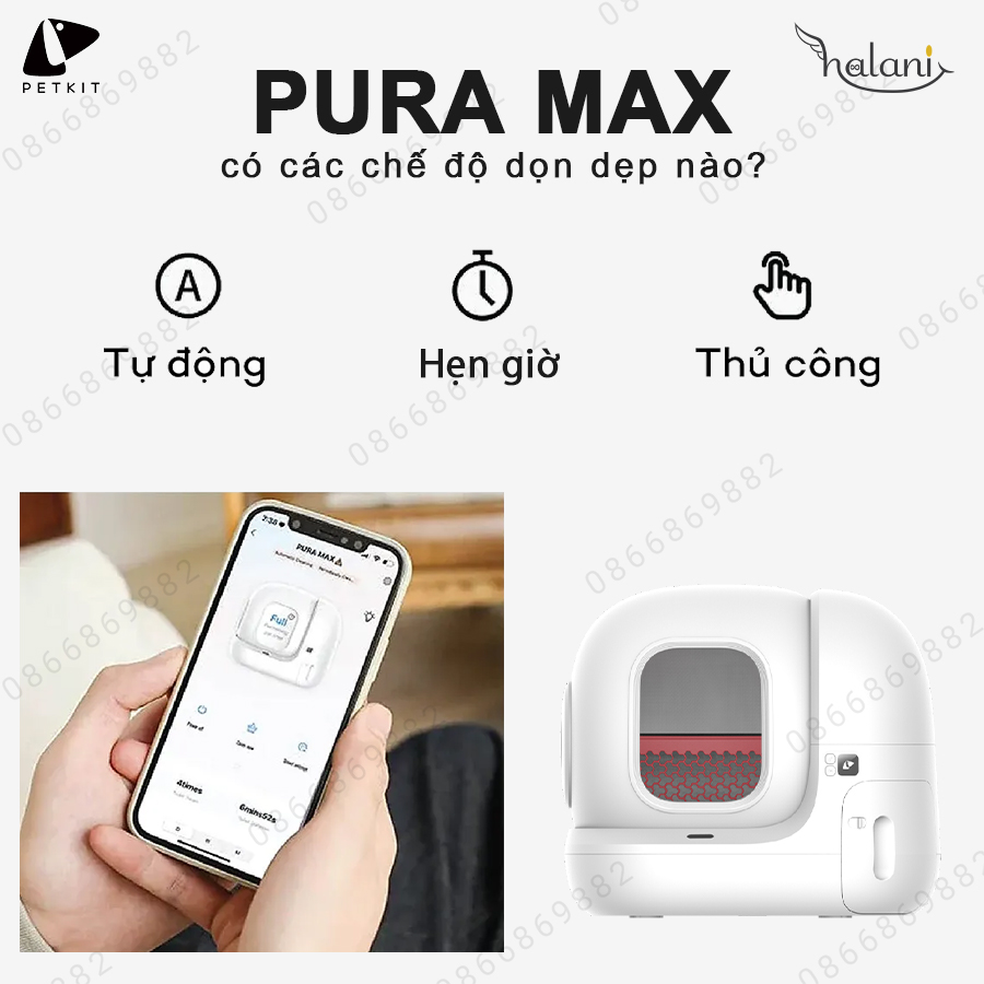 Pura Max cơ chế hoạt động nhiều lựa chọn