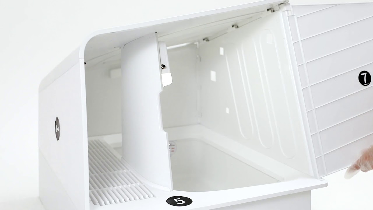 nhà vệ sinh mèo white villa