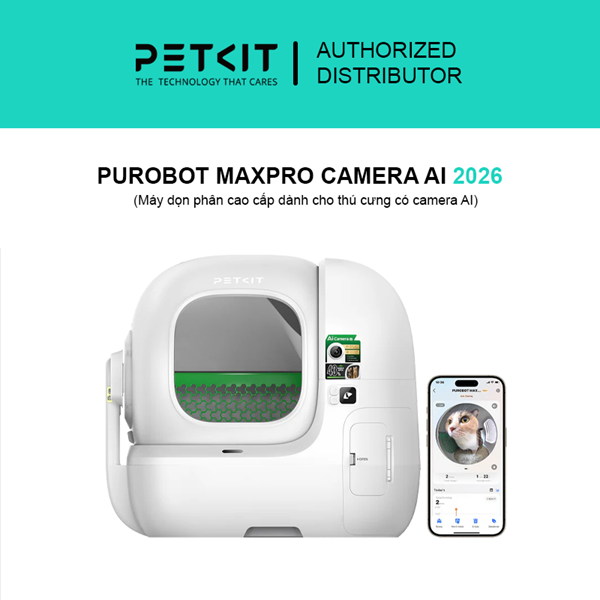 Máy dọn vệ sinh tự động PETKIT PUROBOT MAX PRO 2 (2026)