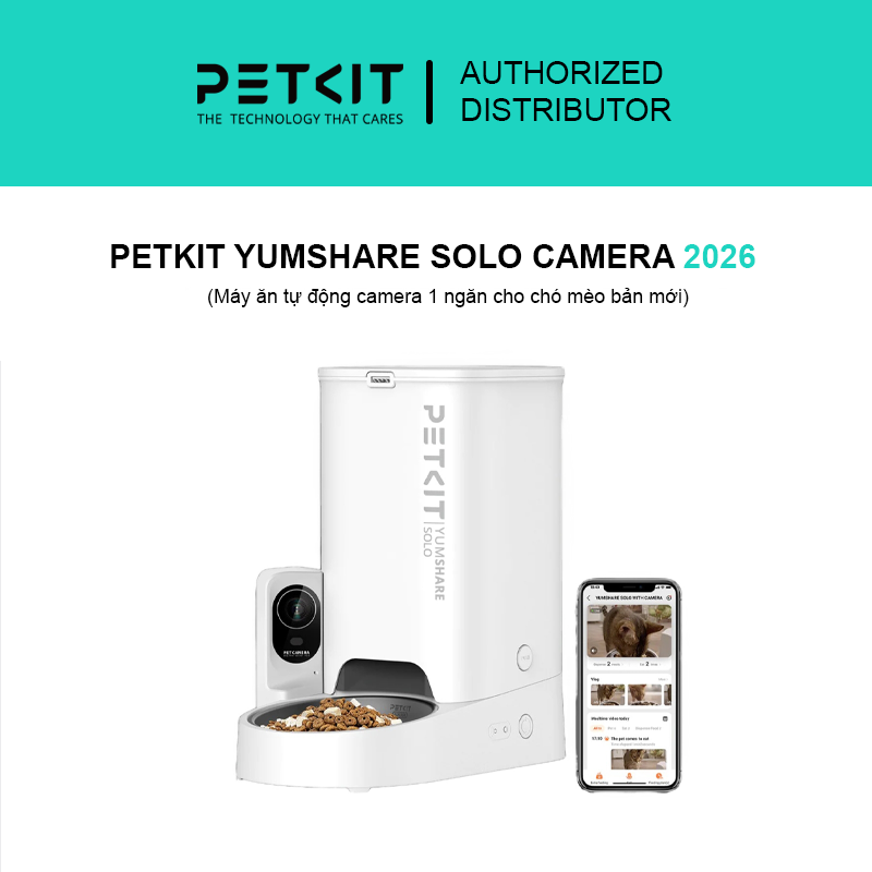 Máy cho ăn tự động Petkit YUMSHARE SOLO CAMERA