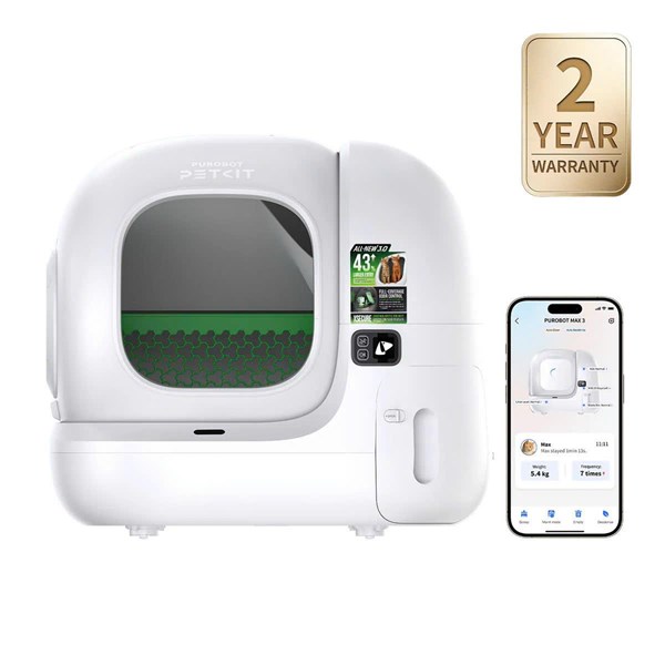 PETKIT PUROBOT MAX 3 (2026) - Máy dọn chất thải tự động